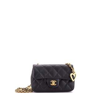 Chanel Heart Charms Flap Bag Quilted #251864C49B